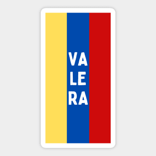 Valera City in Venezuelan Flag Colors Vertical Sticker